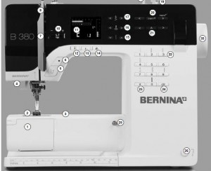 Sewingmachine Bernina B330 B350 B380